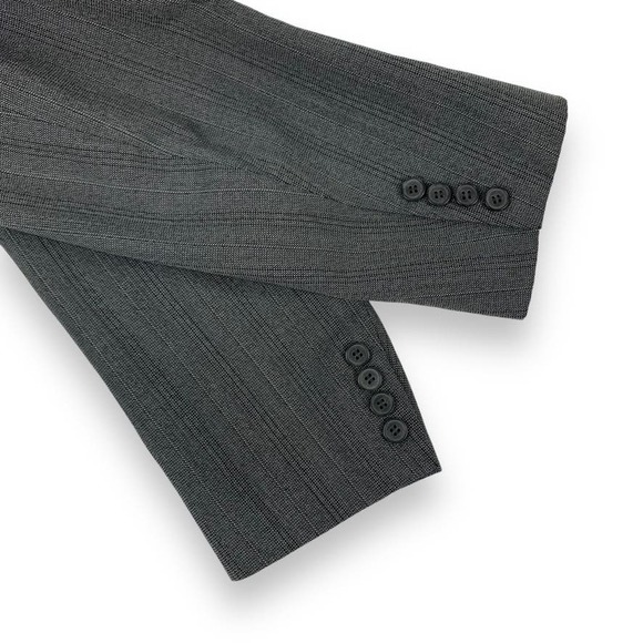 Vintage Christian Dior Monsieur Gray Striped Two Piece Suit TINY FLAW - Picture 10 of 14